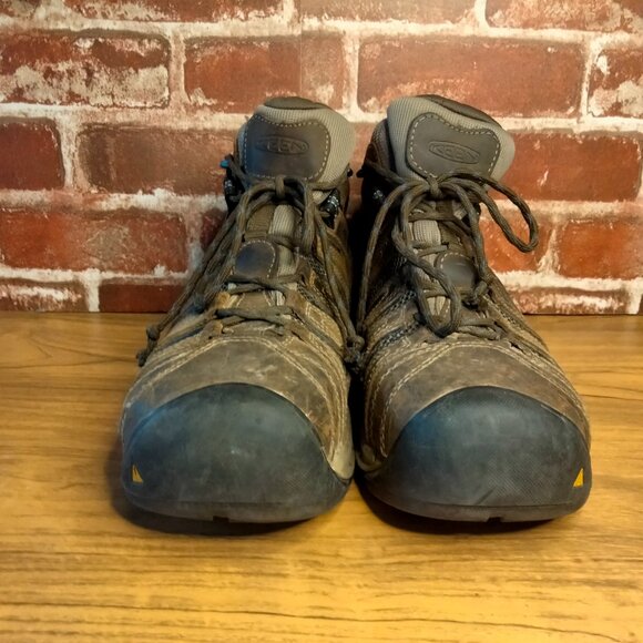 Keen Mens Flint II Steel Toe Boots Size 9.5 D Utility Brown Work Shoes - Picture 5 of 7